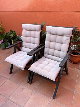 Pareja Sillas Plegables Madera Ikea