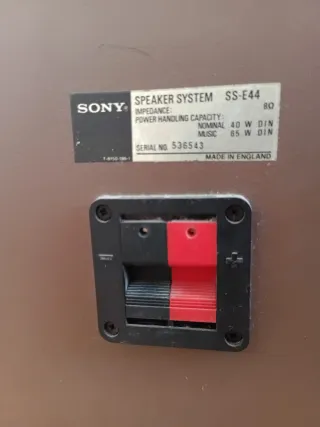Altavoces PASIVOS Sony Madera Antiguos. Funcionan.