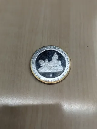 Moneda Plata Madrid 1992 Capital Europea