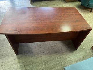 Escritorio de madera marrón/rojo 180*80*72