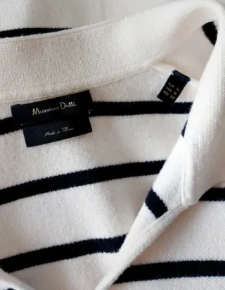 Jersey Massimo Dutti Rayas Viscosa Talla XL