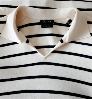 Jersey Massimo Dutti Rayas Viscosa Talla XL