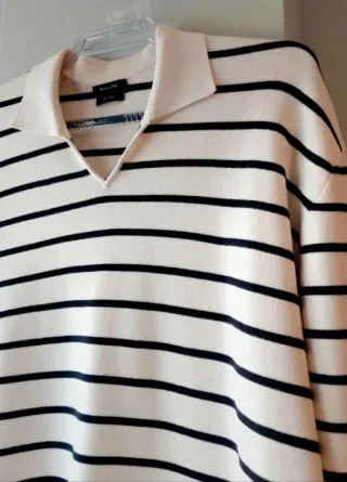 Jersey Massimo Dutti Rayas Viscosa Talla XL