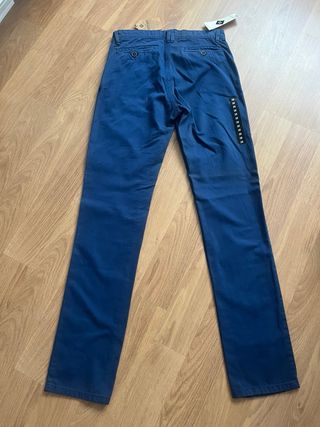 Pantalón chino chico nuevo azul