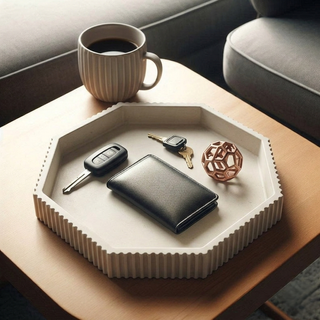 Vassoio Svuotatasche Ottagonale Minimal