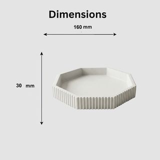 Vassoio Svuotatasche Ottagonale Minimal