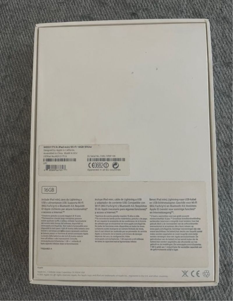 iPad Mini 1ª Gen A1432 16GB WiFi Plata afbeelding 5