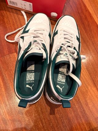 Zapatillas Puma Talla 46 Verde y Blanco