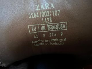 Botas Zara Ante Talla 42 Hombre Beige