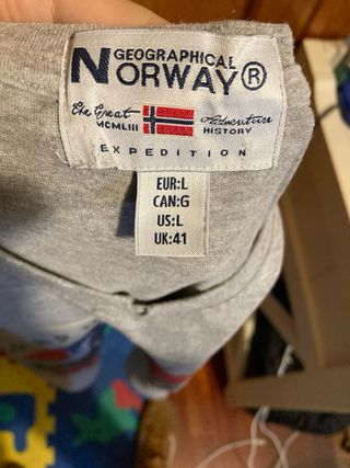 Camiseta GEOGRAPHICAL NORWAY Gris Talla L