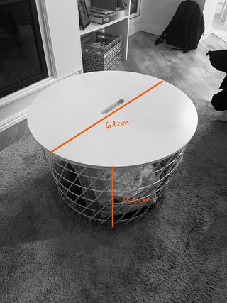 Mesita redonda de centro