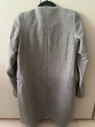Abrigo/Saco largo H&M gris