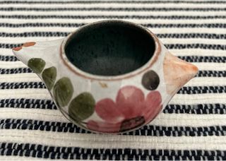 Juego 3 Hueveras Pájaro Porcelana fina Vintage