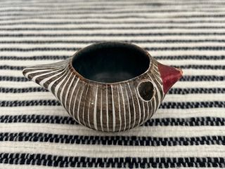 Juego 3 Hueveras Pájaro Porcelana fina Vintage