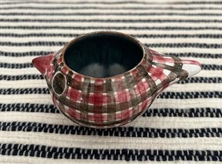 Juego 3 Hueveras Pájaro Porcelana fina Vintage