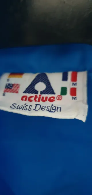 Chaqueta Vintage Active Azul y Negra