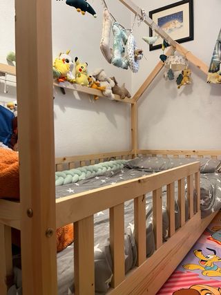 Cama Montessori Madera Natural
