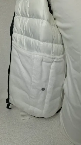 Chaleco Hollister acolchado blanco T.XS