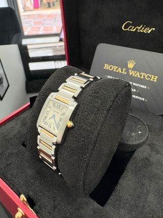 Cartier Tank Francaise ref. 2300 oro y acero