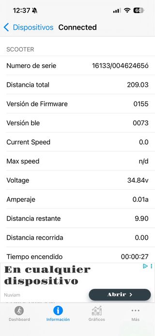 Patinete Eléctrico Xiaomi M365 con 210 km + casco