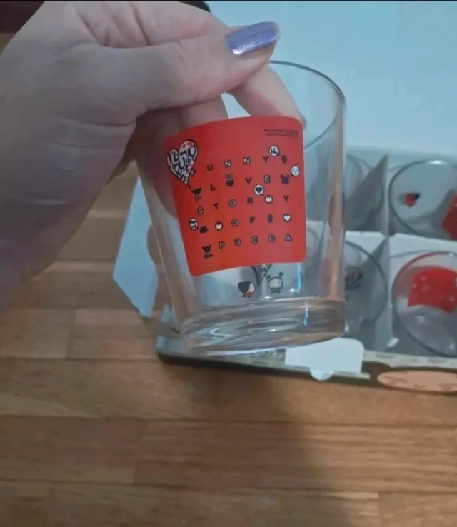 Set 6 Vasos Cristal Pucca Nuevos