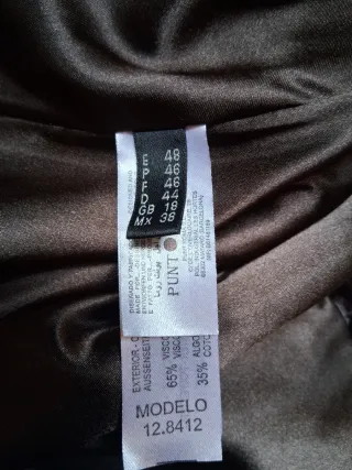 Abrigo Punto Roma Talla 48