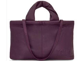 Bolso shopper Tous Dolsa cuero burdeos