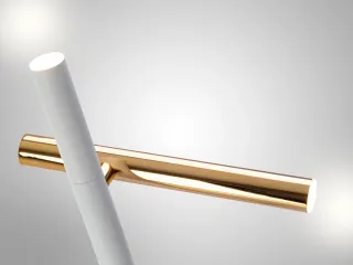 Lámpara Sobremesa LED Schuller Varas blanca/oro