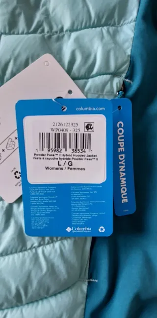 Chaqueta Columbia turquesa