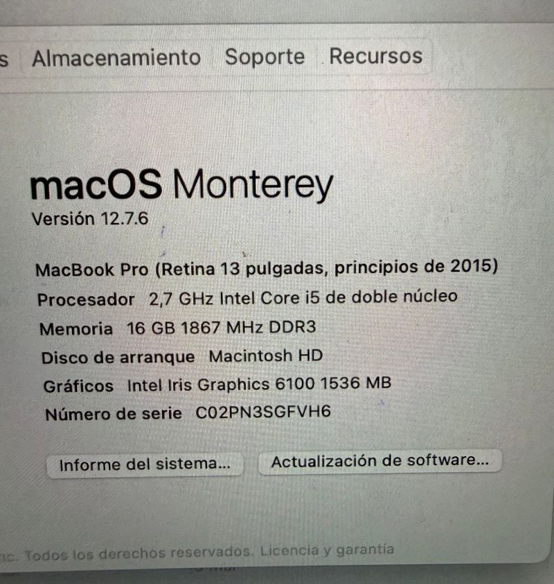 MacBook Pro 13,3 16 GB RAM Plata afbeelding 6