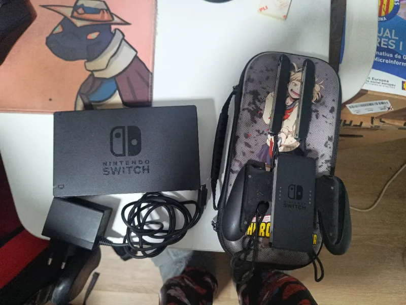 Nintendo Switch + Sandisk 128GB y extras afbeelding 3