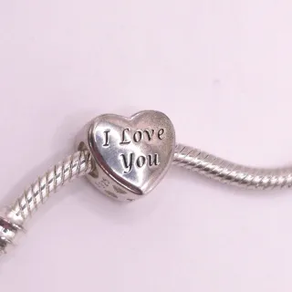 Charm Corazón Abuela Plata