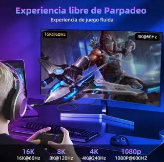 Cable DisplayPort 2.1 2m – 16K / 8K / 4K