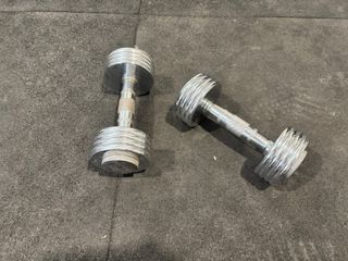 Par de Mancuernas 5kg Cromadas