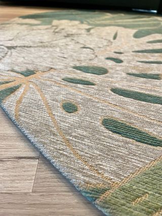 Alfombra Redonda Maison du Monde Verde/Beige