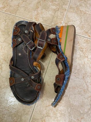 Sandalias ART Piel T.37 Cómodas y Originales