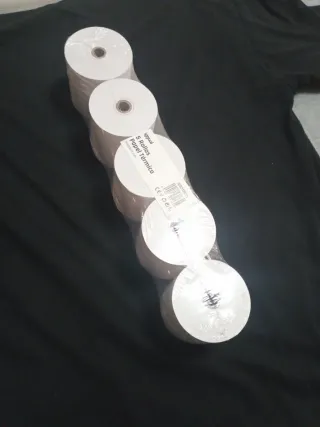 5 Rollos Papel Térmico 80x80mm