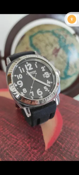 Reloj Kbros Negro y Plateado