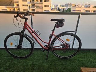 Bicicleta Riverside 120 con asiento niño