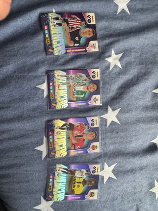 Lote 4 cartas Panini Adrenalyn XL Influencers