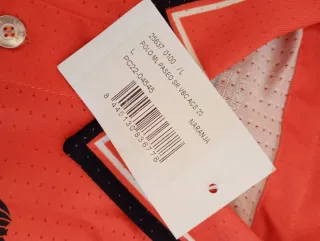 Polo Valencia Basket Luanvi Manga Larga Talla L