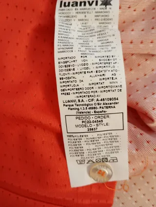 Polo Valencia Basket Luanvi Manga Larga Talla L