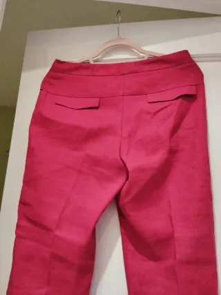 Pantalón Massimo Dutti frambuesa T38