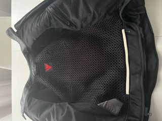 Giacca Dainese Donna Pelle Nera e Bianca