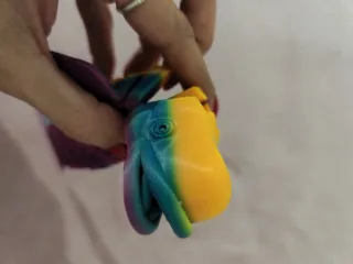 Ballena Beluga Articulada 3D Flexi 17cm