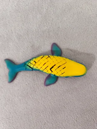 Ballena Beluga Articulada 3D Flexi 17cm