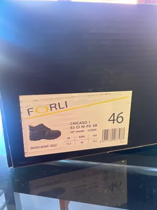 Botas de seguridad Forli negras y amarillas