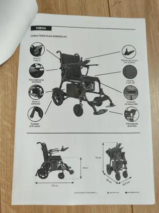 Silla de ruedas eléctrica Kmina Pro ligera NUEVA