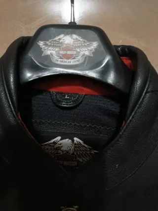 Chaqueta Cuero Harley-Davidson Negra