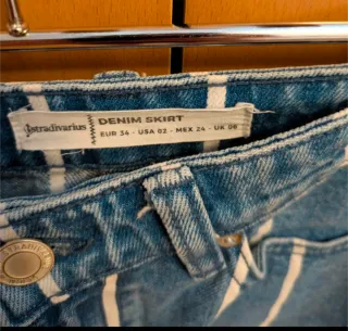 URGE - Minifalda vaquera Stradivarius rayas